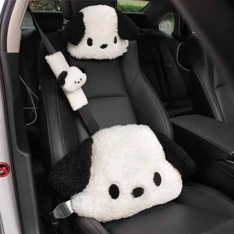 Interior Design Product - Coussin lombaire et appui-tête en peluche