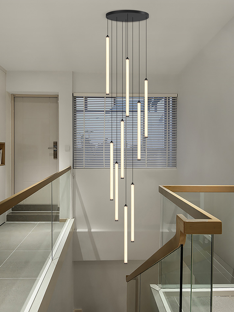 Interior Design Elements - Lustre à bande LED nordique, tube