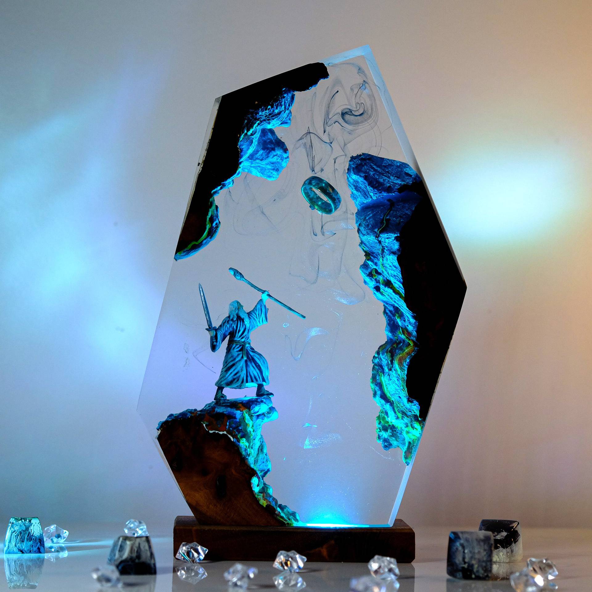 Interior Design House - Lampe de table en résine Scène