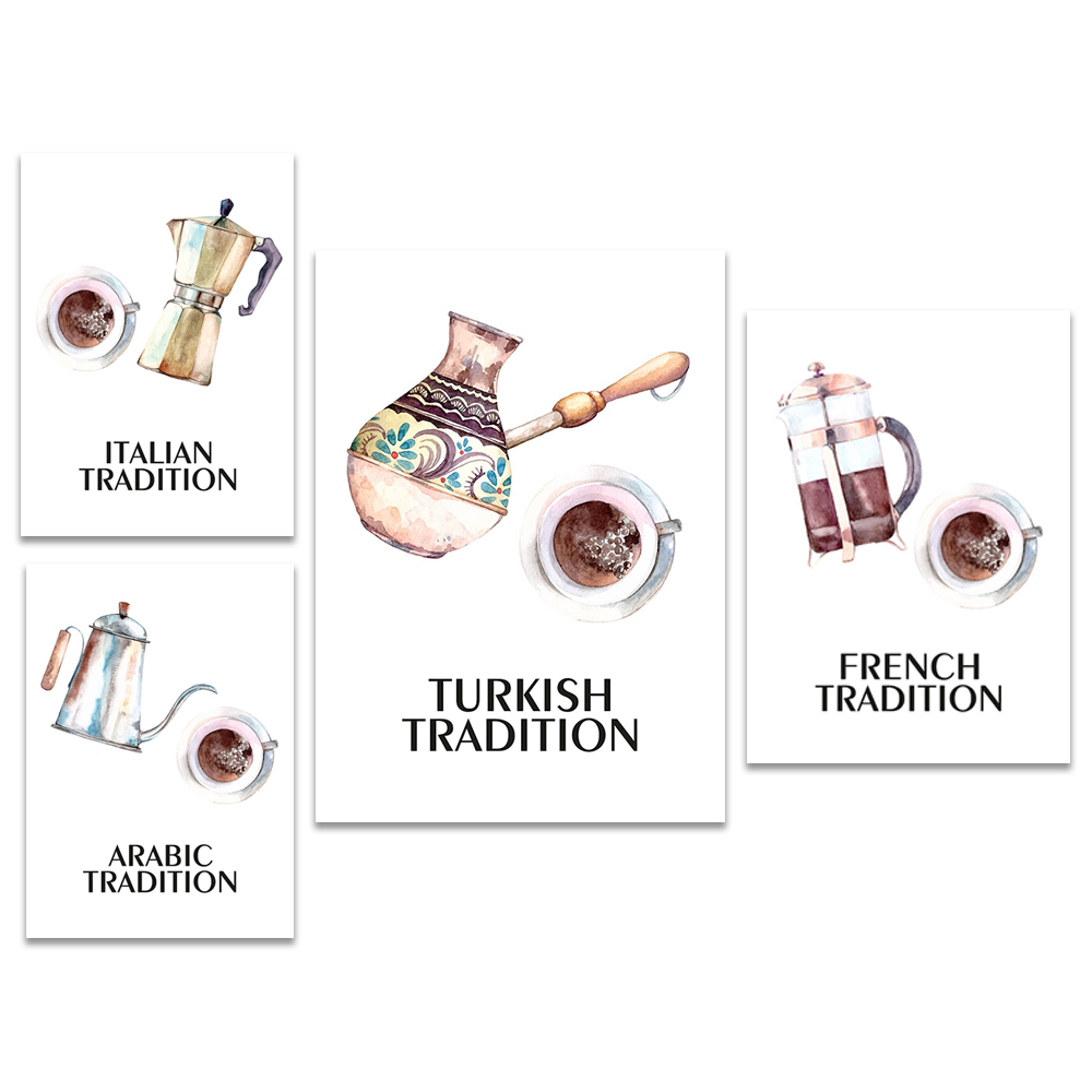 Interior Design Kitchen Ideas - Café, Affiche, Cuisine, Café turc, Tradition,