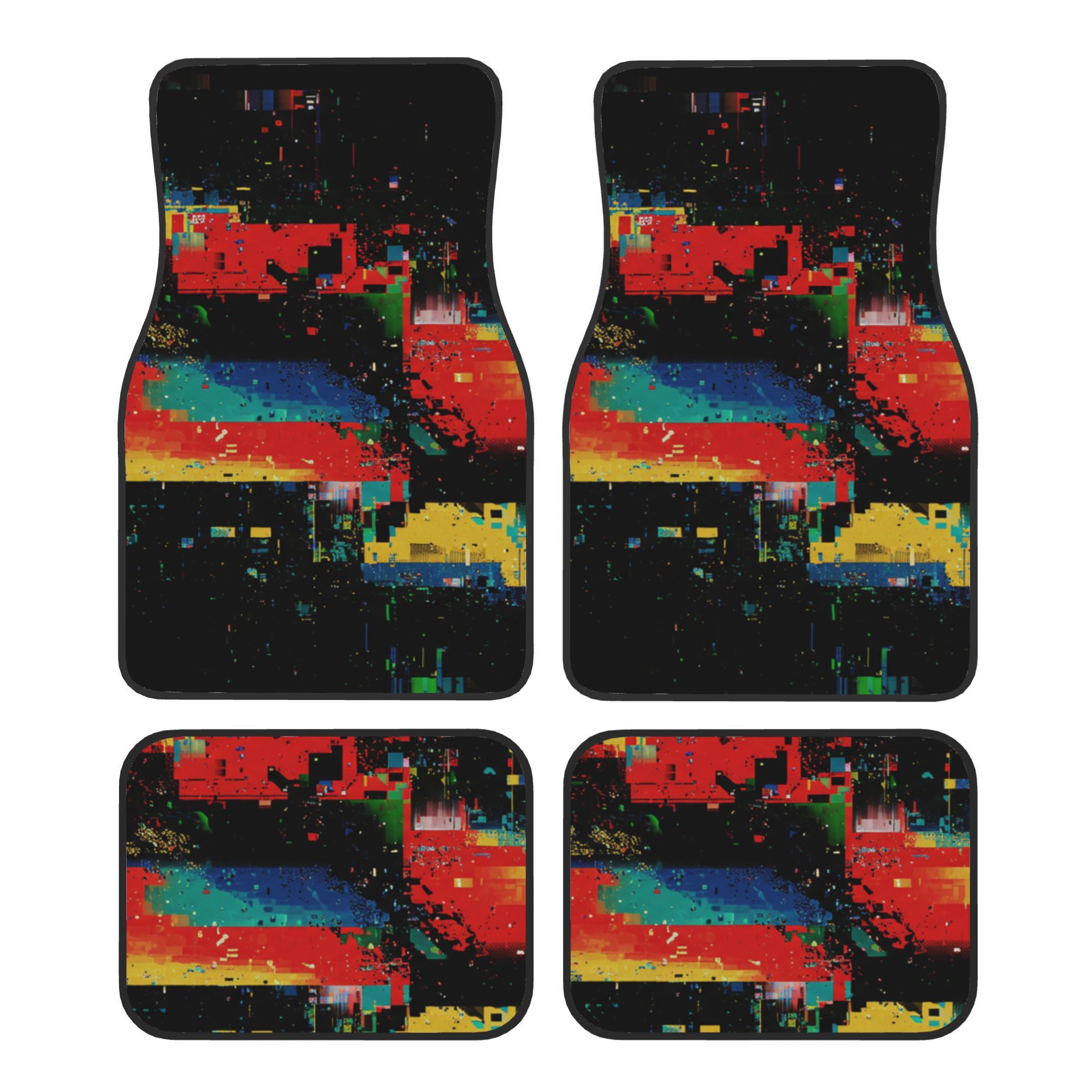 Interior Design Graphic Design - 4 tapis de voiture élégants, éléments