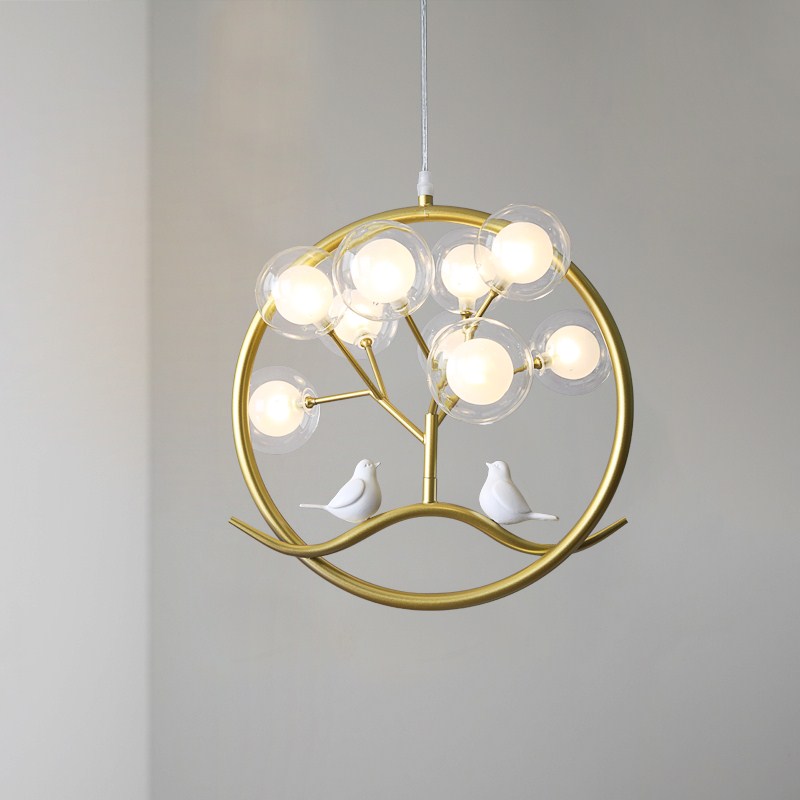 Interior Design Kitchen Modern - Lustre boule nordique or Design branche