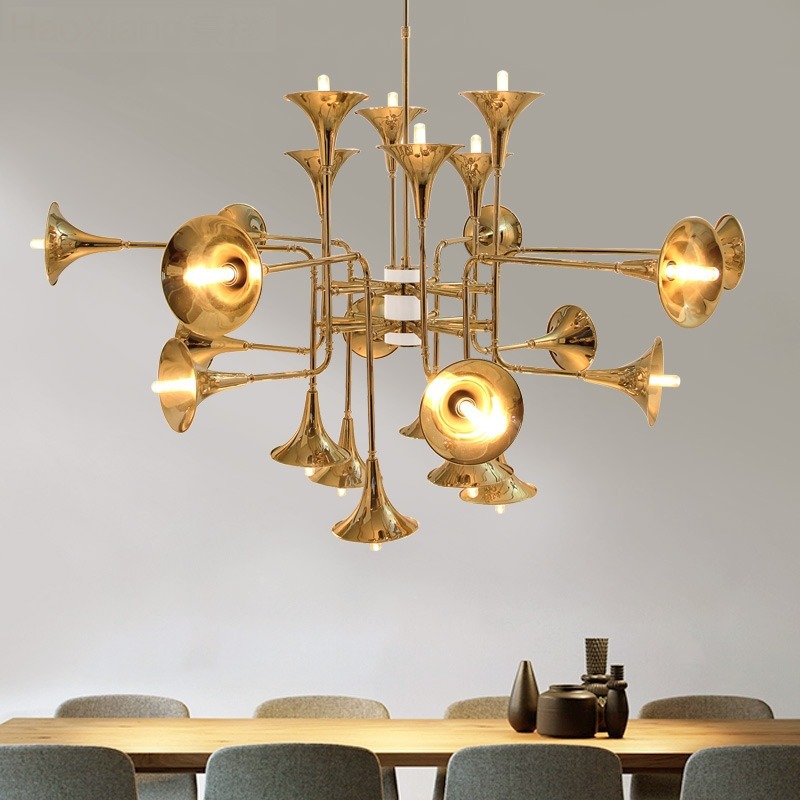 Interior Design Kitchen Modern - Lampe à suspension trompette nordique pour