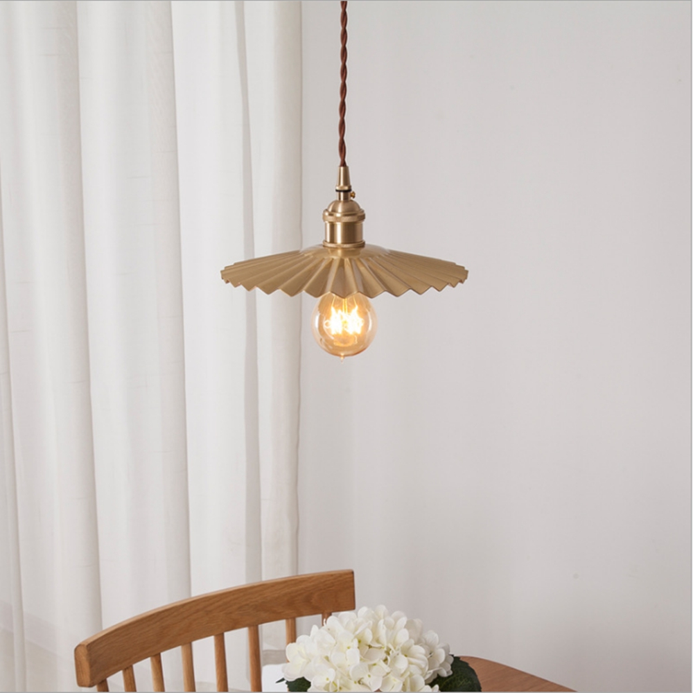 Interior Design Kitchen Modern - Lampe suspendue design japonaise dorée, lampe
