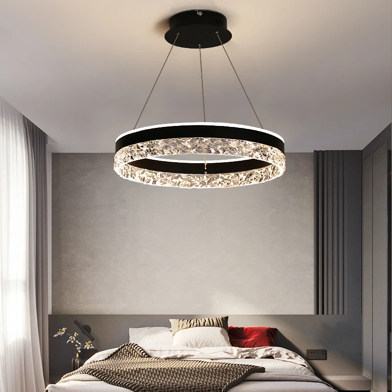 Interior Design Kitchen Modern - Lampe LED suspendue en cristal de