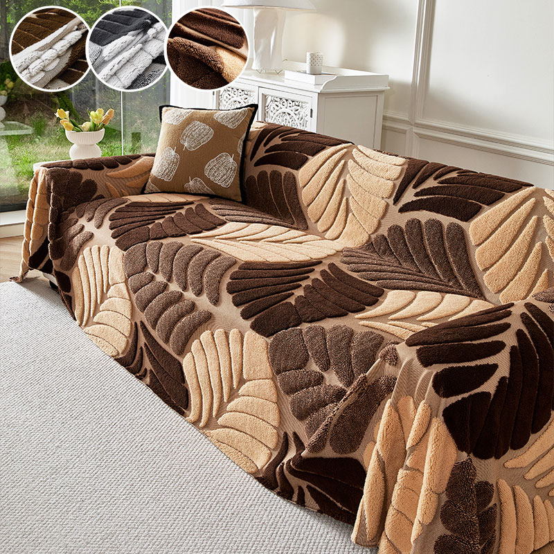 Housse de canapé tridimensionn - Textured Throw Natural avis et prix