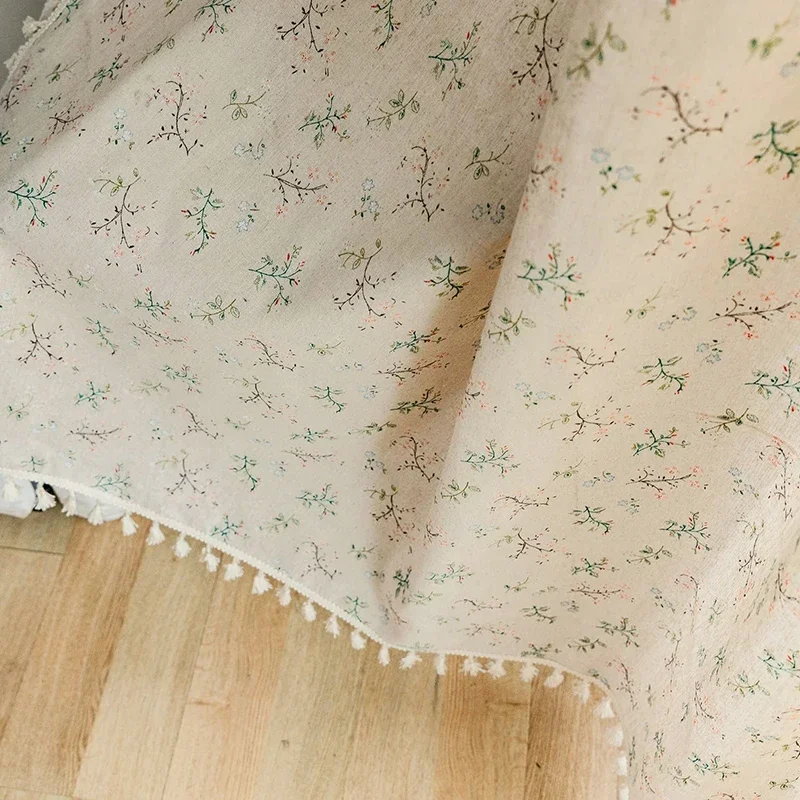 Rideaux de ferme à fleurs, sem - Linen Curtain Eyelet avis et prix
