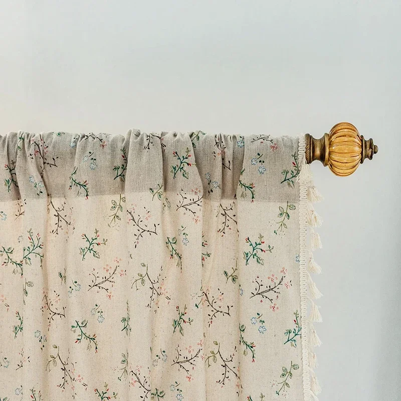 Rideaux de ferme à fleurs, sem - Linen Curtain Eyelet avis et prix