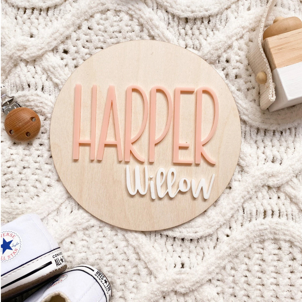 Plaque d'annonce de naissance  - Interior Design Names avis et prix