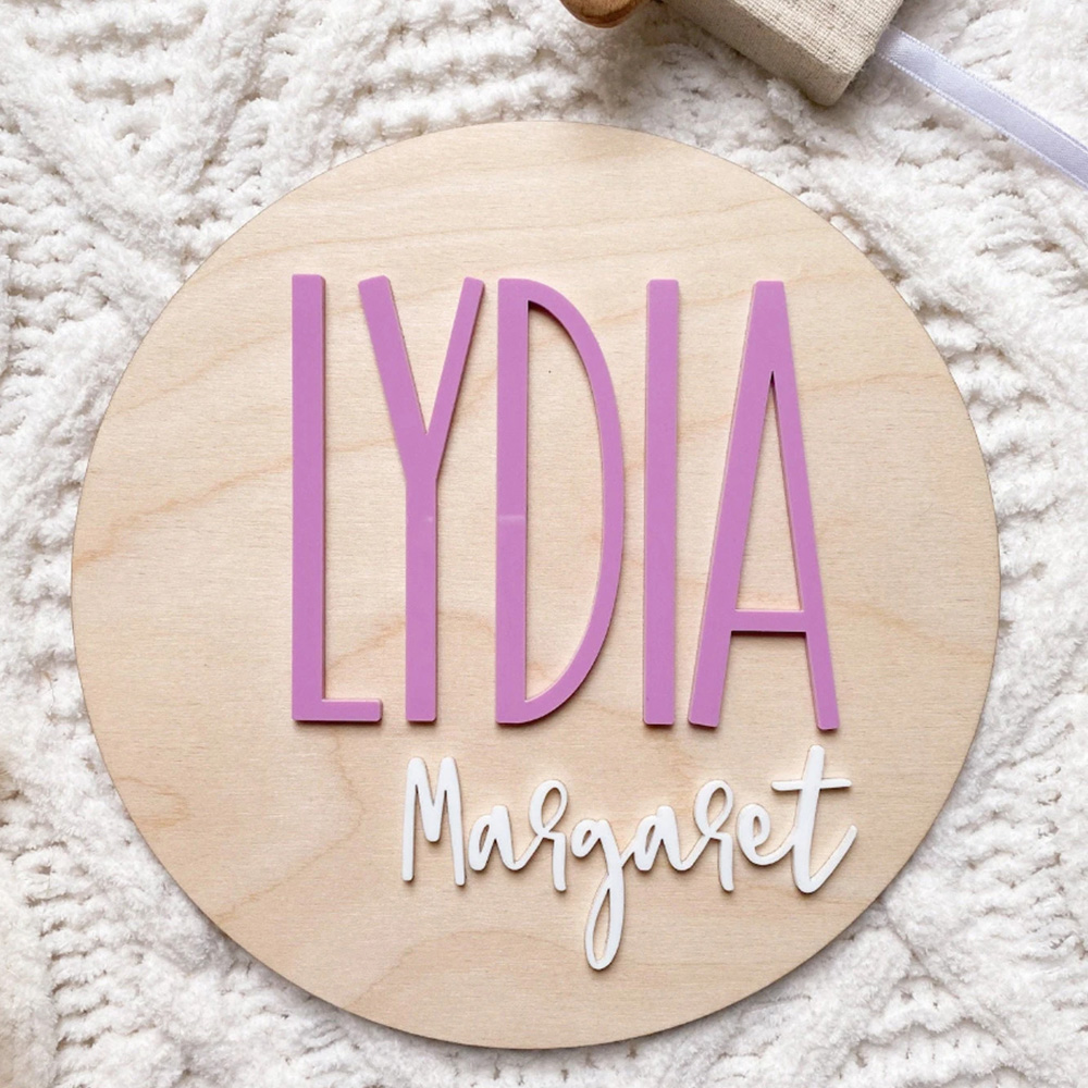 Plaque d'annonce de naissance  - Interior Design Names avis et prix