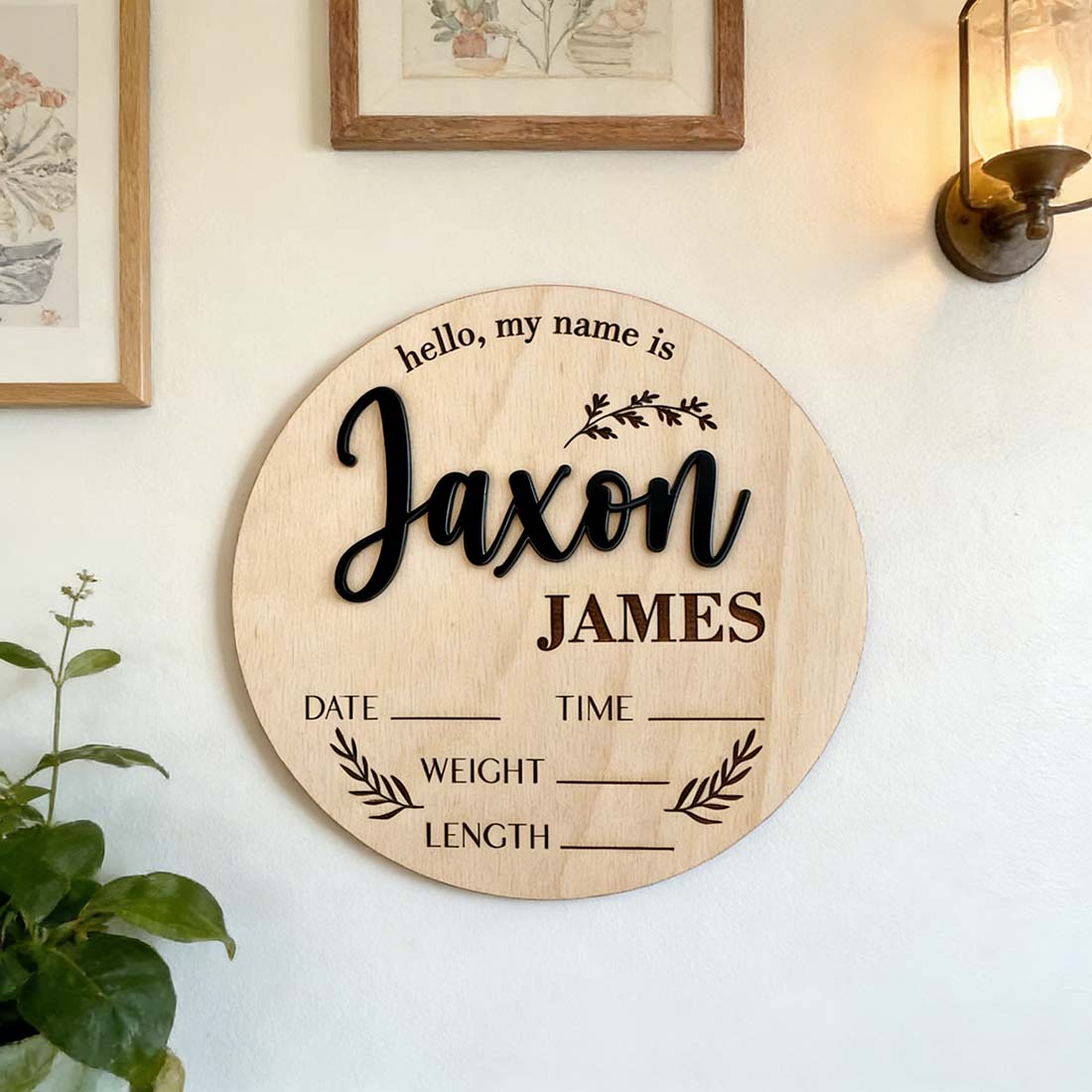 1 plaque personnalisée en bois - Interior Design Names avis et prix