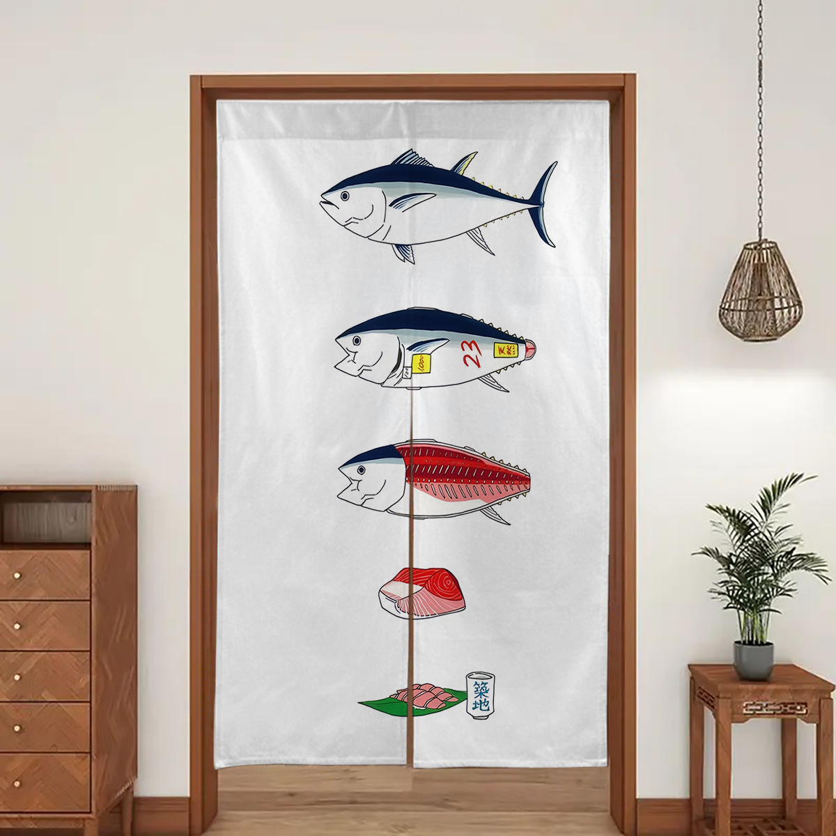 Rideau de porte japonais 1 piè - Interior Design Elements avis et prix