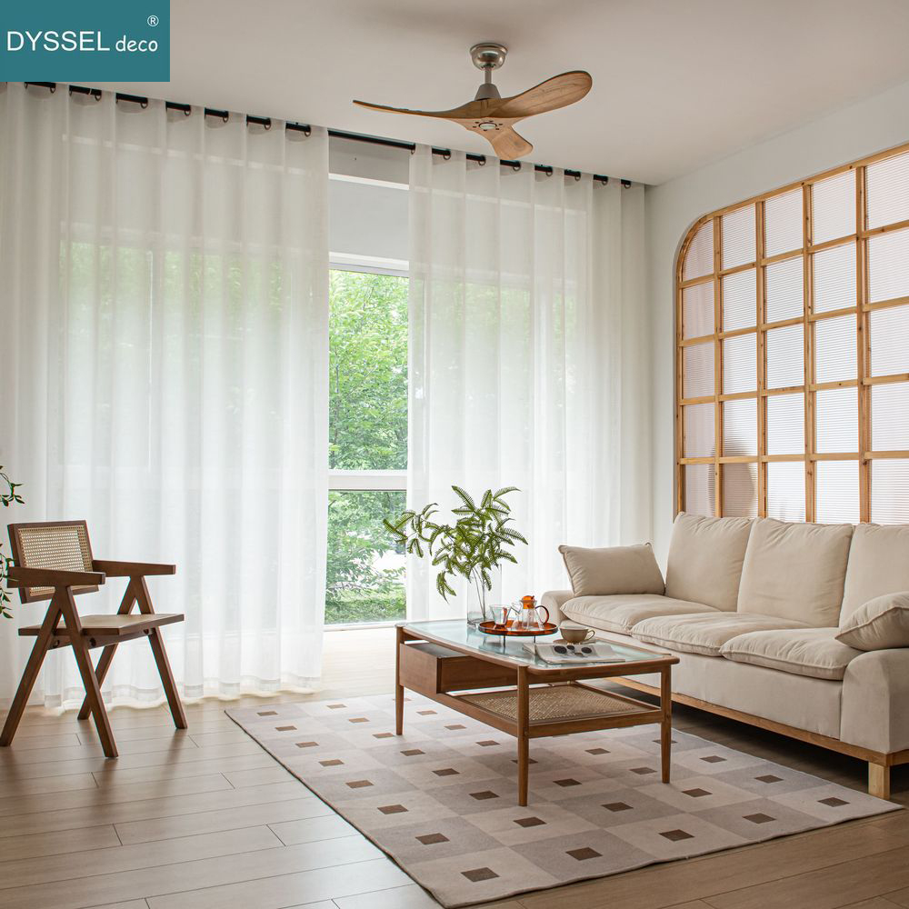 Rideaux de fenêtre en lin, déc - Linen Curtain Eyelet avis et prix