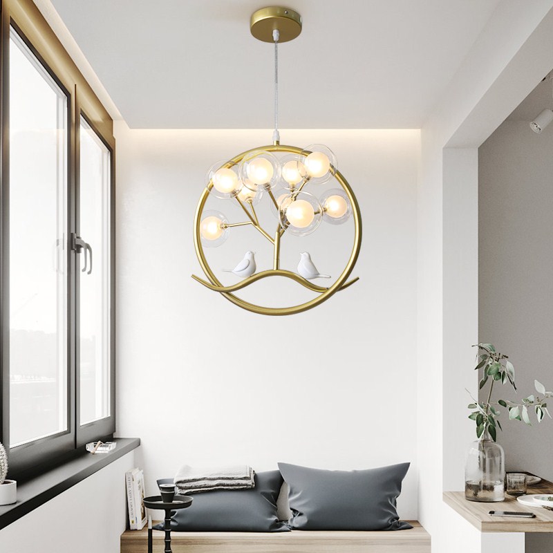 Lustre boule nordique or Desig - Interior Design Kitchen Modern avis et prix