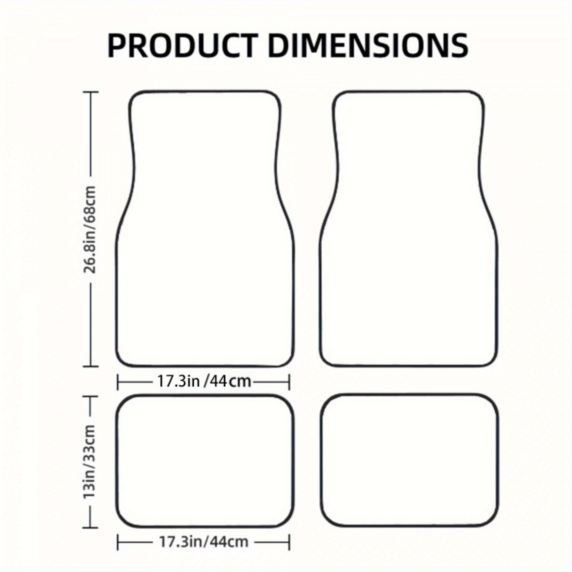 4 pièces % tapis de sol de voi - Interior Design Product avis et prix
