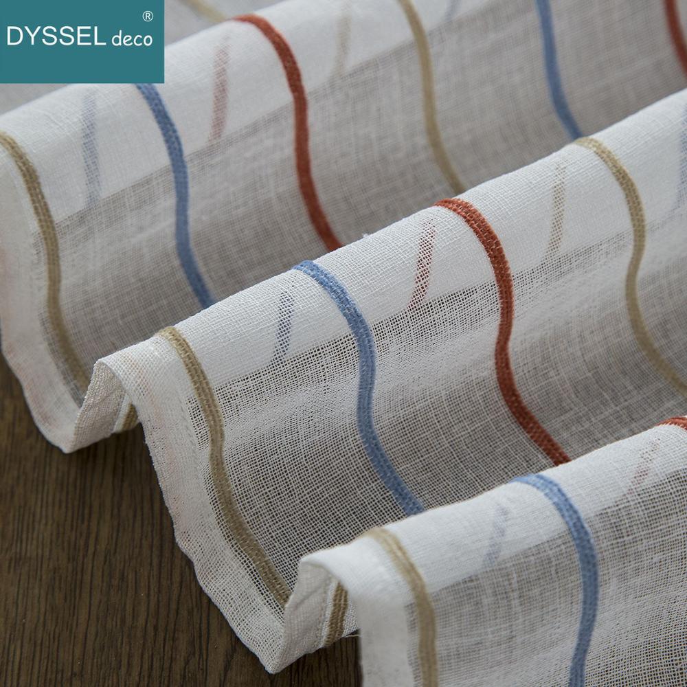 Rideau transparent en lin rayé - Linen Curtain Eyelet avis et prix