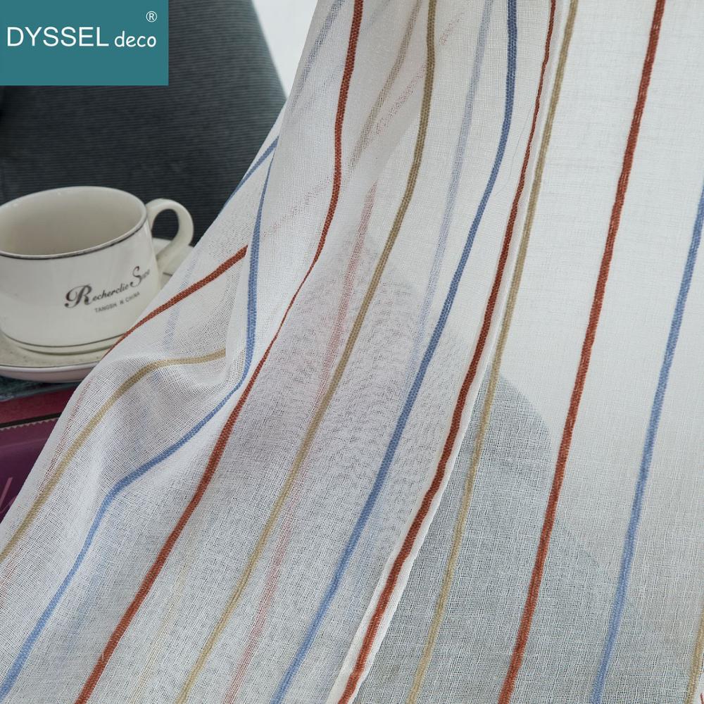 Rideau transparent en lin rayé - Linen Curtain Eyelet avis et prix