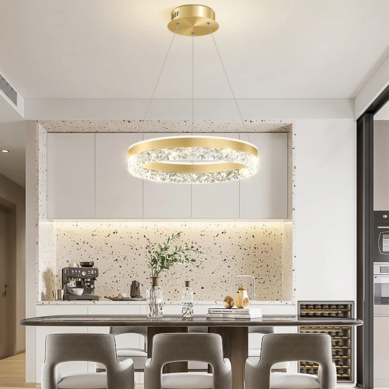 Lampe LED suspendue en cristal - Interior Design Kitchen Modern avis et prix