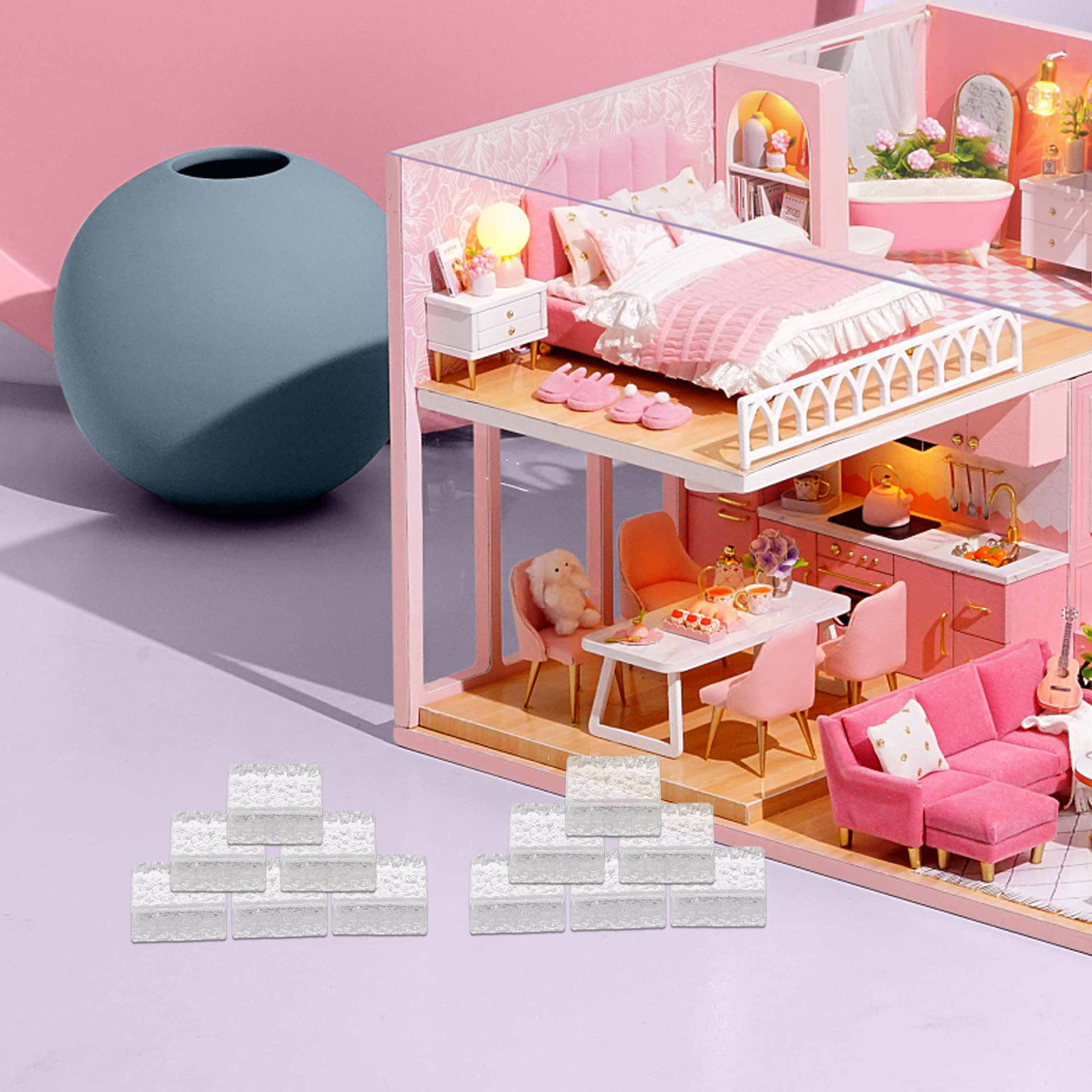 20 mini-briques carrées en ver - Interior Design Elements avis et prix