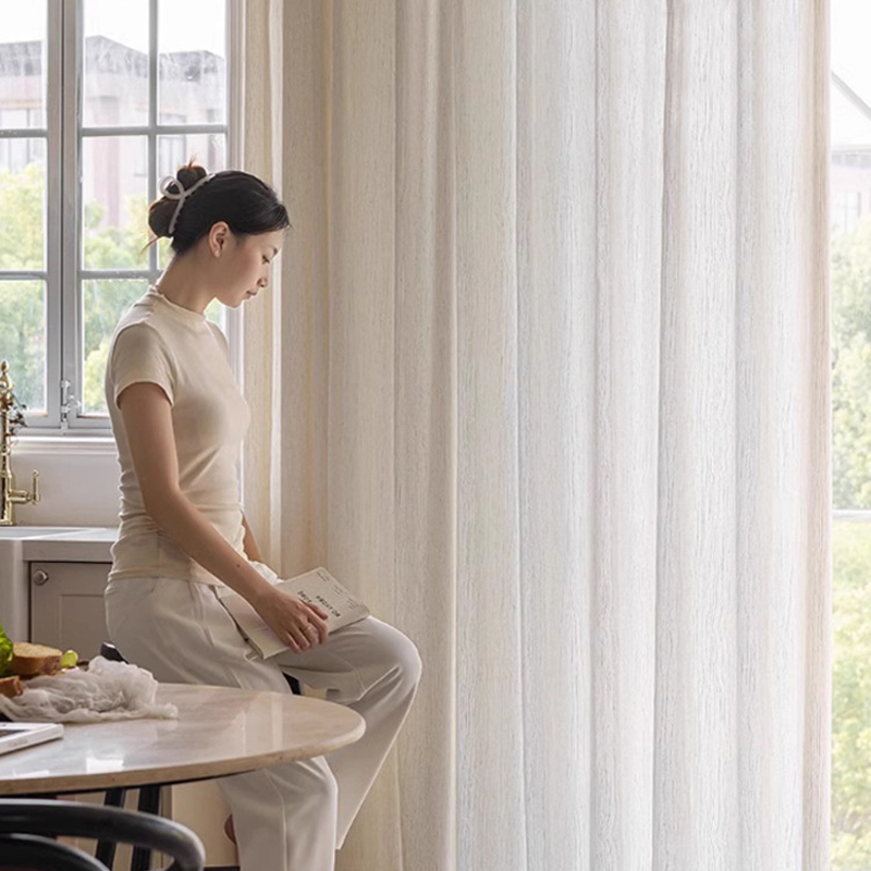 Rideaux semi-lackout en lin Ja - Linen Curtain Eyelet avis et prix